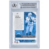 Carte de recrue authentifiée 2020 Panini Absolute #167 BAS autographiée par Justin Herbert des Los Angeles Chargers