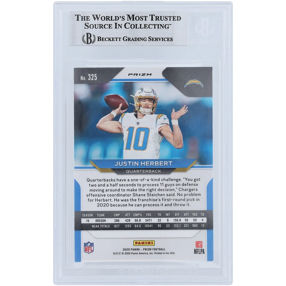 V106832 LosCha Justin Herbert Los Angeles Chargers Autographié 2020 Panini Prizm Rouge, Blanc et Bleu Prizm Encre Bleu Clair #325 Beckett Fanatics Witnessed Authenticated 10 Rookie Card 10 Justin Herbert AUT PAA TRADING CARDS 45666 AUTTRC CA01F06926 #35