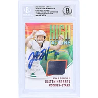 Justin Herbert Los Angeles Chargers Autographié 2020 Panini Rookies & Stars High Octane Relic #HM-15 #192/199 Beckett Fanatics Witnessed Rookie Card Authentifié