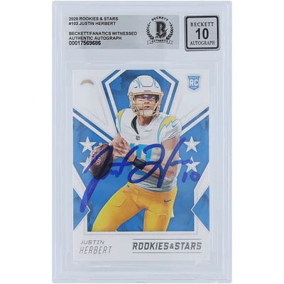 V106832 LosCha Justin Herbert Los Angeles Chargers Autographié 2020 Panini Rookies & Stars #103 Beckett Fanatics Witnessed Authenticated 10 Rookie Card 10 Justin Herbert AUT PAA TRADING CARDS 45666 AUTTRC CA01F06928 #37