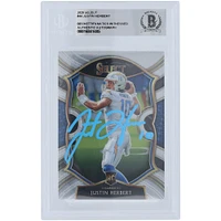 Carte de recrue authentifiée autographiée par Justin Herbert des Los Angeles Chargers Panini Select Light Blue Ink #44 Beckett Fanatics 2020