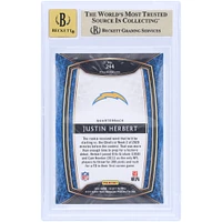 Carte de recrue autographiée 2020 Panini Select #244 Beckett Fanatics Witnessed Authenticated 9.5/10 Rookie par Justin Herbert des Los Angeles Chargers