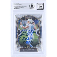 Justin Herbert Los Angeles Chargers Carte Panini Select #44 Beckett 2020 authentifiée par les fanatiques de Beckett avec l'inscription « 2020 OROY »