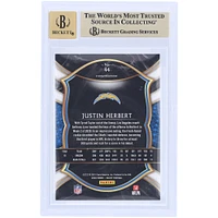 Carte de recrue autographiée 2020 Panini Select #44 Beckett Fanatics Witnessed 9.5/10 Rookie avec inscription « 2020 OROY » par Justin Herbert des Los Angeles Chargers