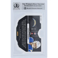 Carte autographiée 2021 Panini Obsidian Etch Orange White Paint #V-21 #/25 Beckett Fanatics Witnessed Authenticated 9/10 de Justin Herbert Los Angeles Chargers