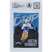 V106832 LosCha Justin Herbert Los Angeles Chargers Autographié 2021 Panini Prestige NFL Drip #ND-JH Beckett Fanatics Witnessed Authenticated 10 Card 10 Justin Herbert AUT PAA TRADING CARDS 45666 AUTTRC CA01F06927 #36