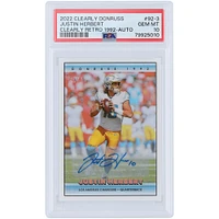 Justin Herbert Los Angeles Chargers Autographié 2022 Panini Clearly Donruss Retro 1992 #92-3 #18/25 PSA Authentifié 10 Cartes