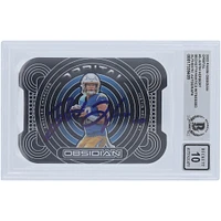 Justin Herbert Los Angeles Chargers Autographed 2022 Panini Obsidian Orbital #ORB-JHE #/99 Beckett Fanatics Witnessed Authenticated 10 Card 