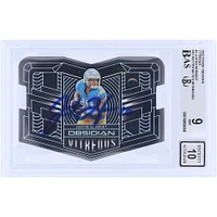 Justin Herbert Los Angeles Chargers Carte Panini Obsidian Vitreous 2022 autographiée #VTS-JHE #78/99 Beckett Fanatics Witnessed Authenticated 9/10