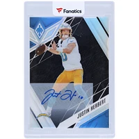 Carte Prizm #49 #1/3 Panini Phoenix Black 2022 autographiée par Justin Herbert des Los Angeles Chargers