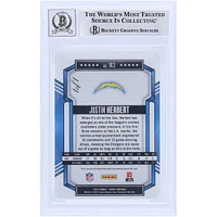 Justin Herbert Los Angeles Chargers Plaque d'impression de score Panini 2023 autographiée n° 143 n° 1/1 Beckett Fanatics Witnessed Authenticated 10 Card
