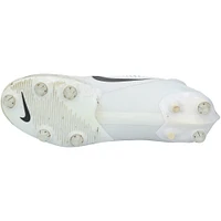 Chaussures Nike blanches dédicacées par Justin Herbert, des Chargers de Los Angeles, lors du match contre les Cardinals de l'Arizona, le 21 octobre 2024, avec l'inscription « GU 10-21-24 ».