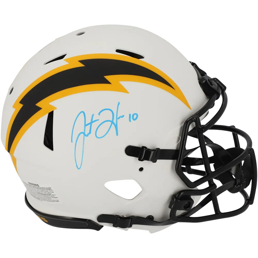 Lids Justin Herbert Los Angeles Chargers Fanatics Authentic Autographed  Riddell Camo Alternate Speed Replica Helmet