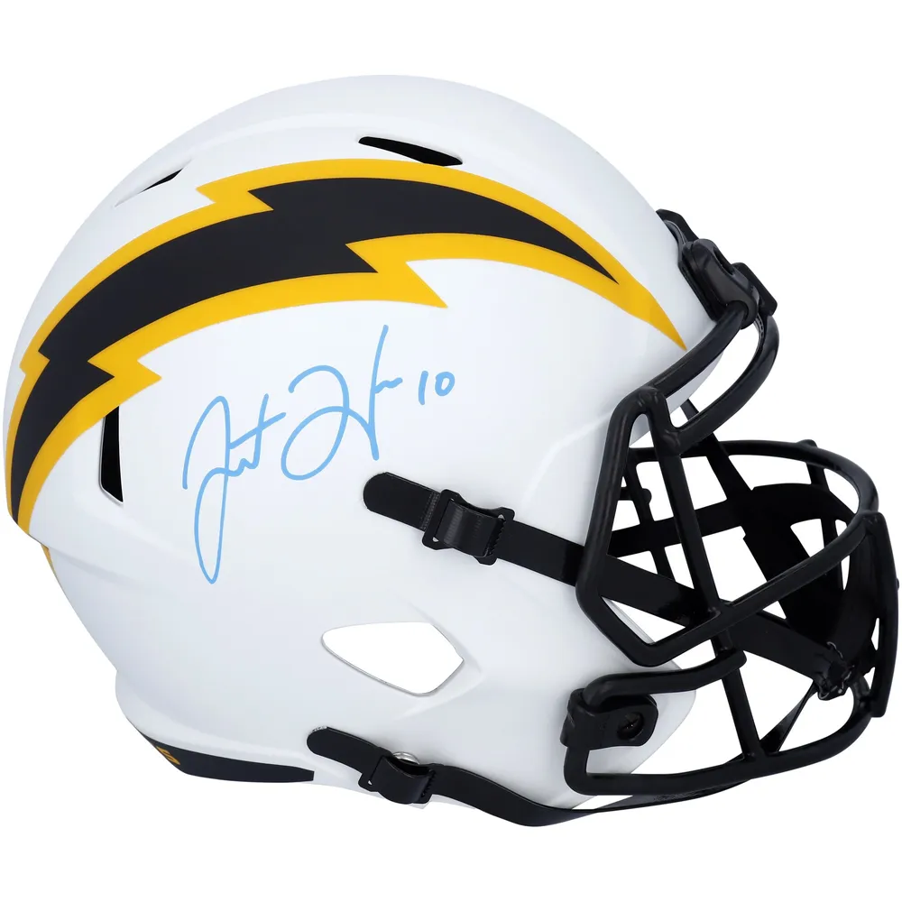 Lids Justin Herbert Los Angeles Chargers Fanatics Authentic Autographed  Riddell Lunar Eclipse Alternate Speed Replica Helmet