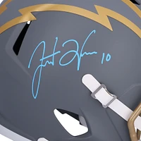 Justin Herbert Los Angeles Chargers Autographed Riddell Slate Speed Replica Helmet