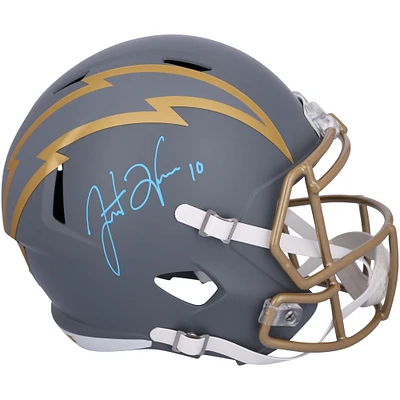 Justin Herbert Los Angeles Chargers Autographed Riddell Slate Speed Replica Helmet