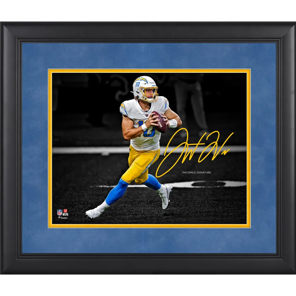 Lids Justin Herbert Los Angeles Chargers Fanatics Authentic Framed 11' x  14' Spotlight Photograph - Facsimile Signature