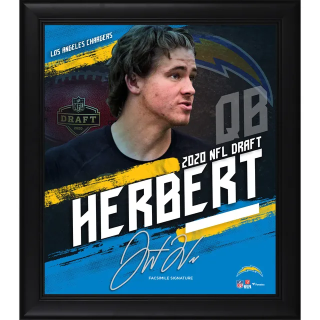 Justin Herbert Los Angeles Chargers Facsimile Signature Fanatics Authentic  Framed 10 x 18 Player Nameplate Collage