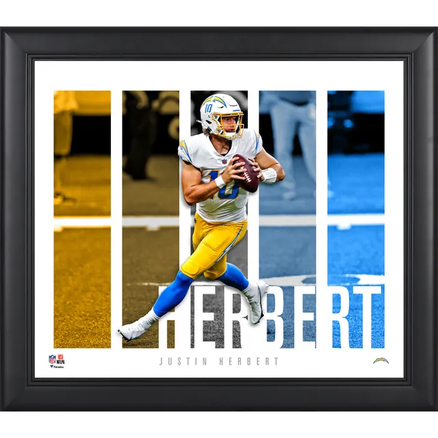 Justin Herbert Los Angeles Chargers Framed 15 x 17 Player Collage with a  Piece of Game-Used Football