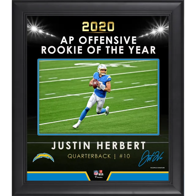 Justin Herbert Autographed Signed Los Angeles Chargers Framed