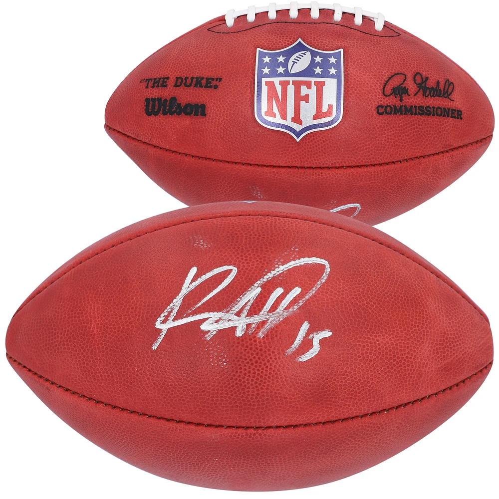 Ballon de football professionnel Wilson Duke en couleur autographié par Keenan Allen des Los Angeles Chargers