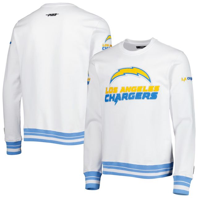 LA Chargers Pro Standard Blanc Mash Up Sweat à capuche épais