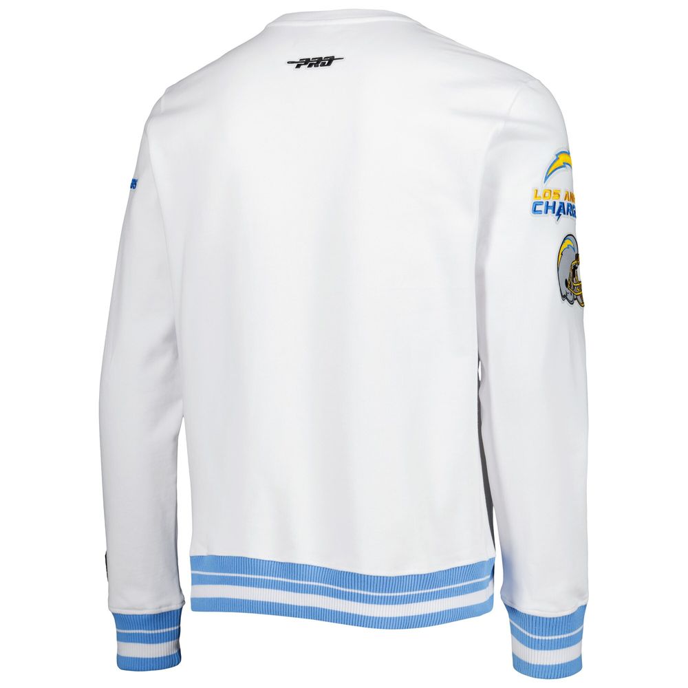 LA Chargers Pro Standard White Mash Up Pullover Sweatshirt