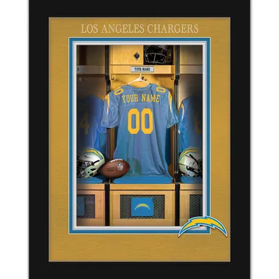 Los Angeles Chargers 12'' x 16'' Personalized Team Jersey Print