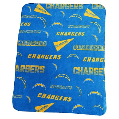 Couverture polaire classique 50" x 60" des Chargers de Los Angeles