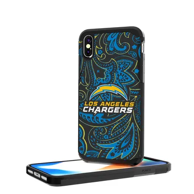 Los Angeles Chargers iPhone Rugged Paisley Design Case