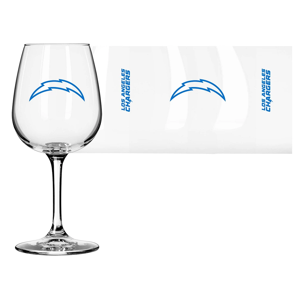 Logo des Chargers de Los Angeles 12oz. Verre à vin à pied