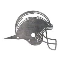 Los Angeles Chargers Metal Garden Art Helmet Spike