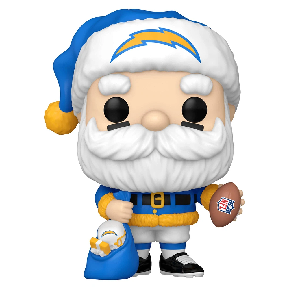 Figurine en vinyle exclusive Fanatics 2024 du Père Noël des Chargers de Los Angeles Funko Pop!