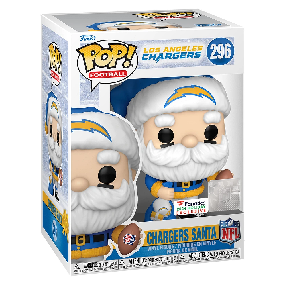 Los Angeles Chargers Santa Funko Pop! 2024 Fanatics Exclusive Vinyl Figure