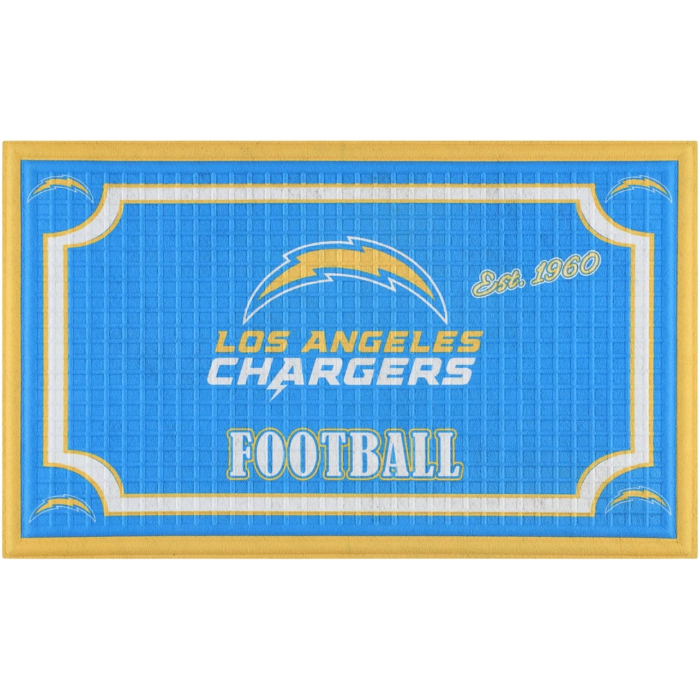 Los Angeles Chargers Team Embossed Door Mat