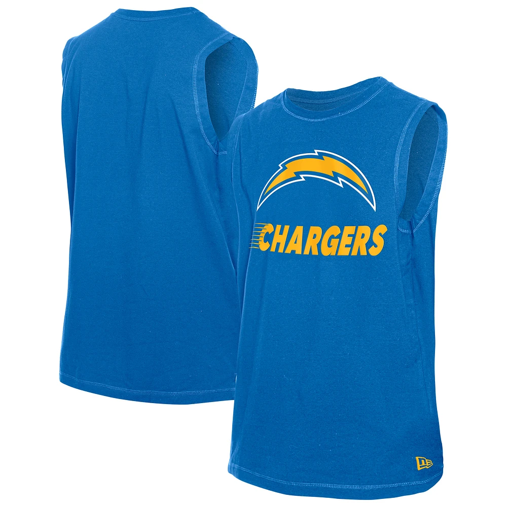 Men's New Era  Powder Blue Los Angeles Chargers Leisure Collection Tank Top