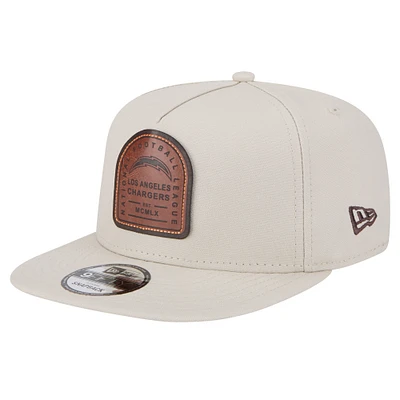 Men's New Era  Stone Los Angeles Chargers Premier 9FIFTY Snapback Hat
