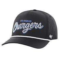Men's '47 Black Los Angeles Chargers Fairway Hitch brrr Adjustable Hat