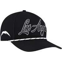 Casquette ajustable Overhand Speckle Hitch noire Los Angeles Chargers '47 pour homme