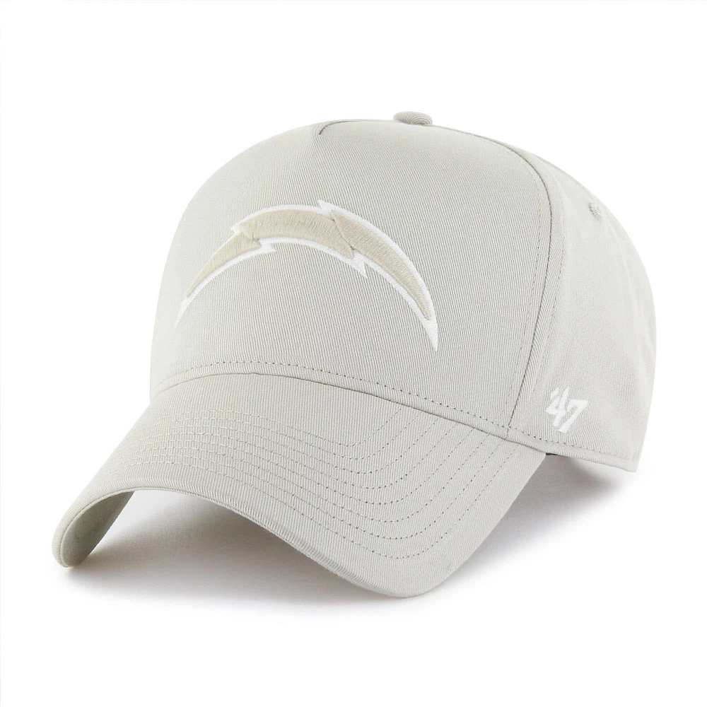 Men's '47 Cream Los Angeles Chargers Foundation Offside Adjustable Hat