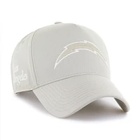 Men's '47 Cream Los Angeles Chargers Foundation Offside Adjustable Hat