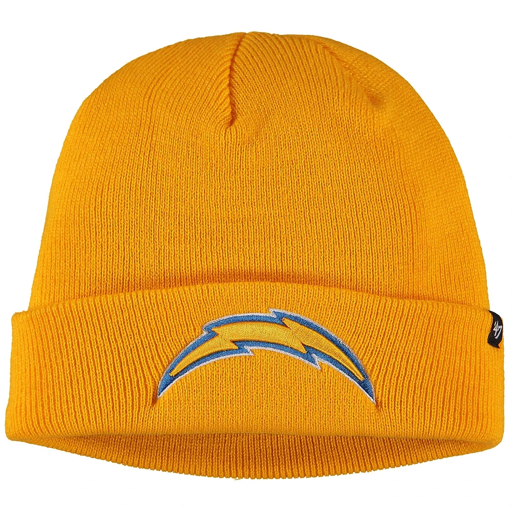 Men's '47 Gold Los Angeles Chargers Secondary Cuffed Knit Hat