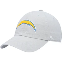 Casquette réglable Clean Up Los Angeles Chargers '47 grise pour homme