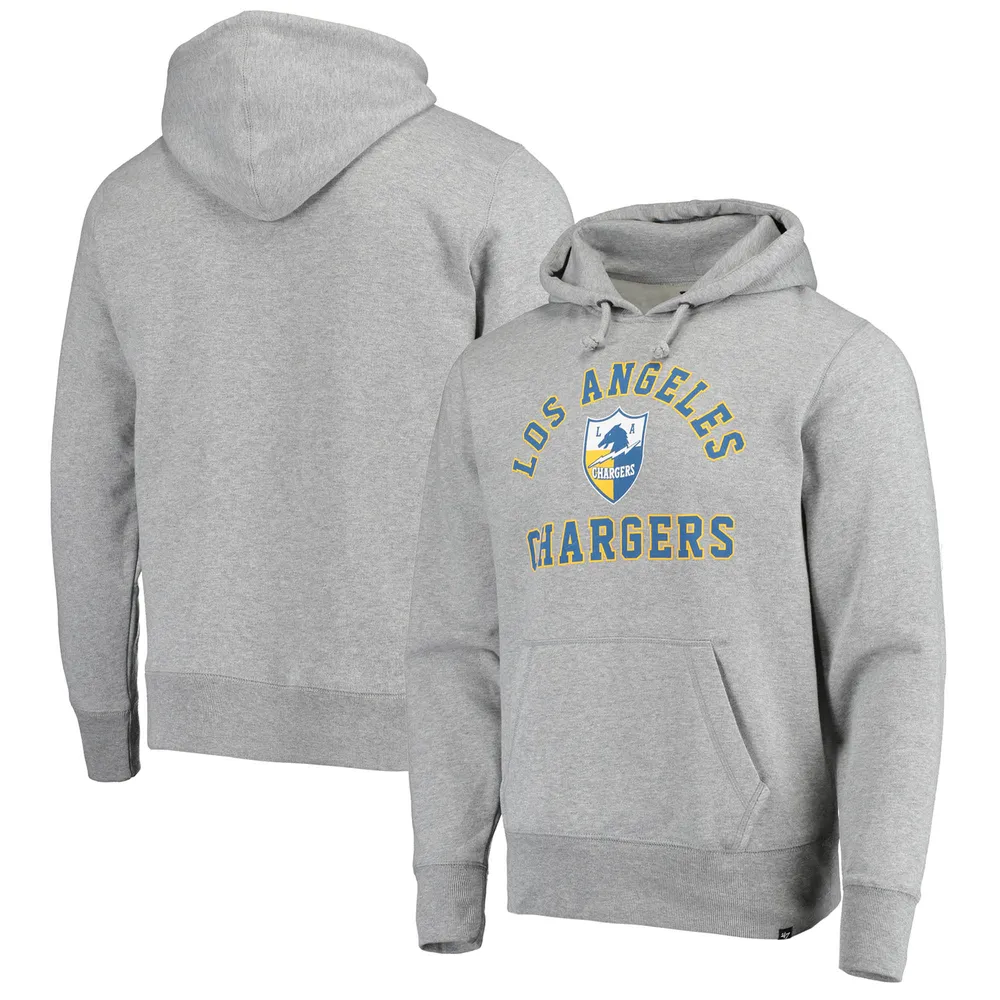 Men's Antigua White Los Angeles Chargers Victory Pullover Sweatshirt Size: Small