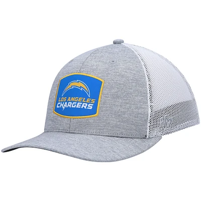 Casquette '47 Los Angeles Chargers Motivator Flex pour homme, gris chiné/blanc