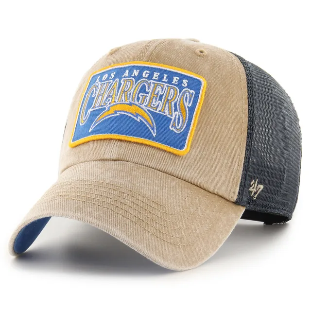 47 Brand Men's Black, White Los Angeles Chargers Denali Trucker