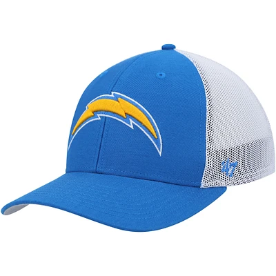 Men's '47 Powder Blue/White Los Angeles Chargers Trophy Trucker Flex Hat