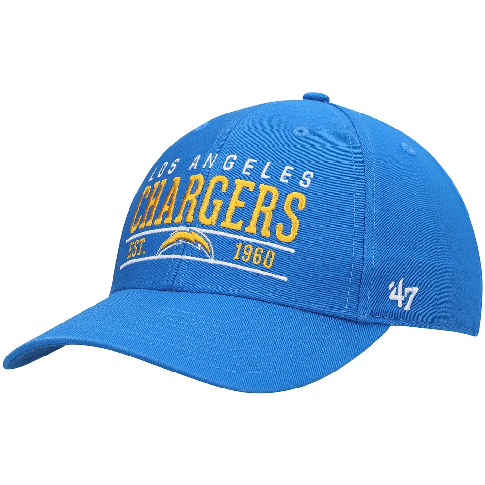 Men's '47 Powder Blue Los Angeles Chargers Centerline MVP Adjustable Hat