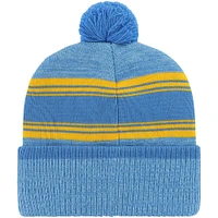 Men's '47 Powder Blue Los Angeles Chargers Fadeout Cuffed Knit Hat with Pom