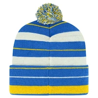 Men's '47 Powder Blue Los Angeles Chargers Powerline Cuffed Knit Hat with Pom